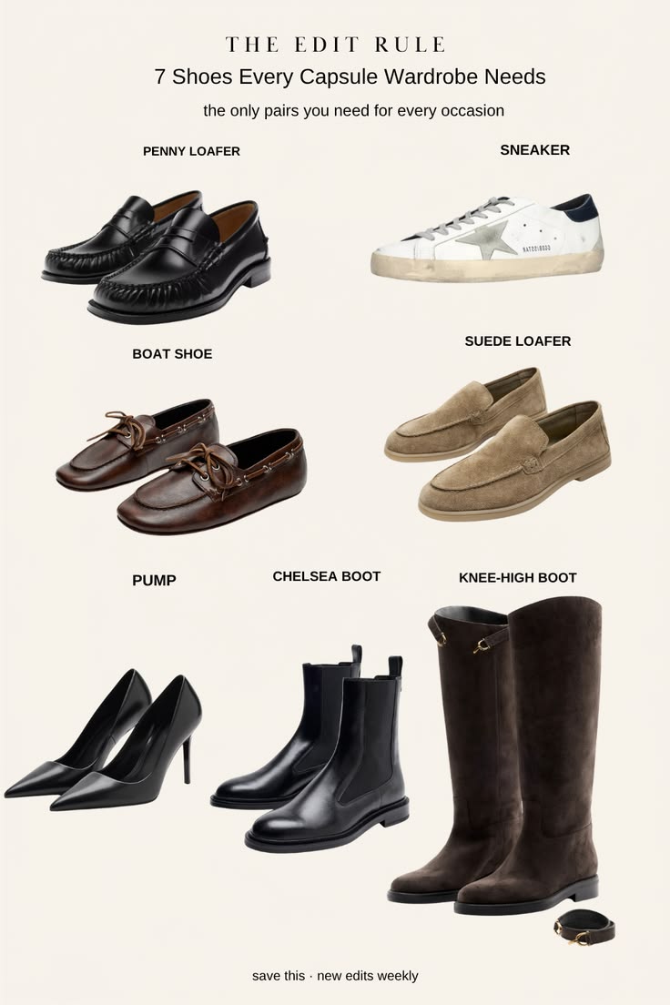 The Only Seven Pairs of Shoes You Need
