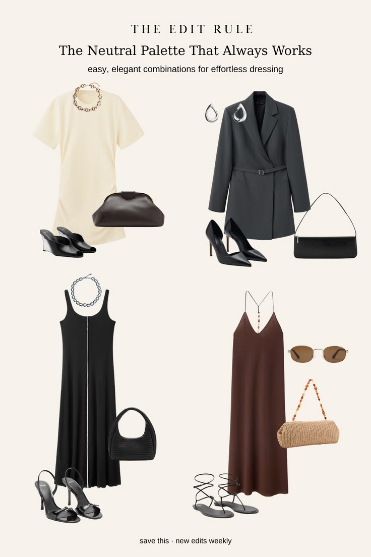 Four Outfit Formulas Built Entirely From Neutrals