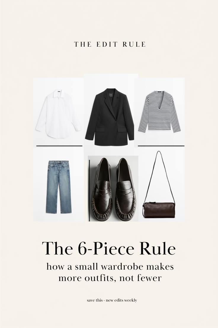 The Six-Piece Rule: How Six Items Make Ten Outfits