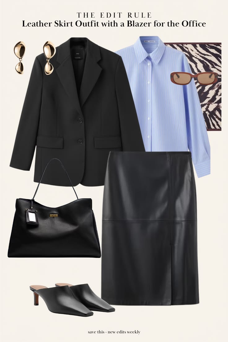 The Leather Midi Skirt Has Replaced the Pencil Skirt
